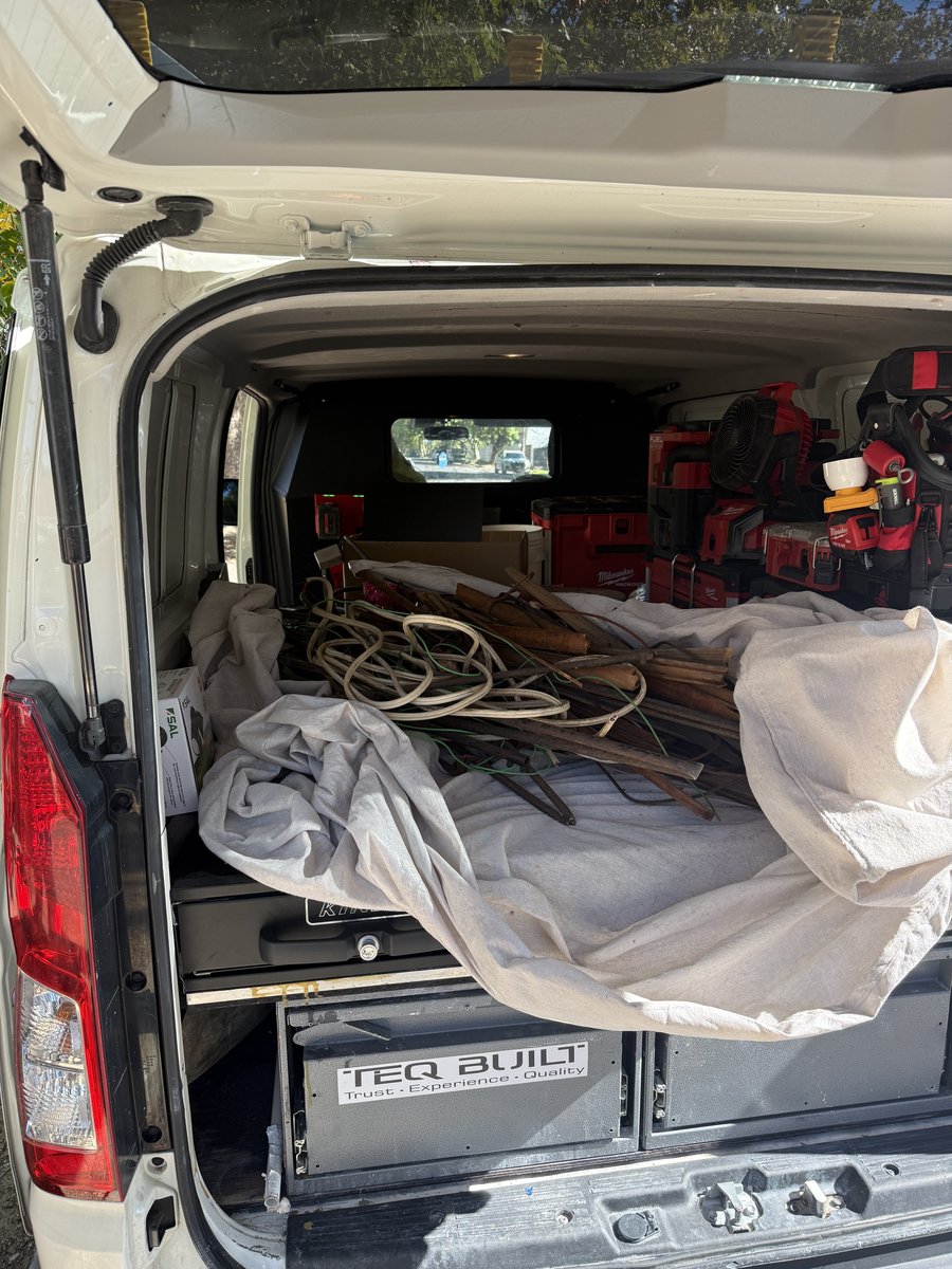 Inside Marcus's Adelaide service van stocked with Milwaukee tools