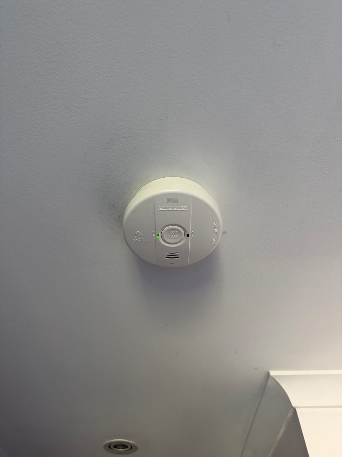 Hardwired smoke alarm replaced during the Windsor Gardens switchboard upgrade