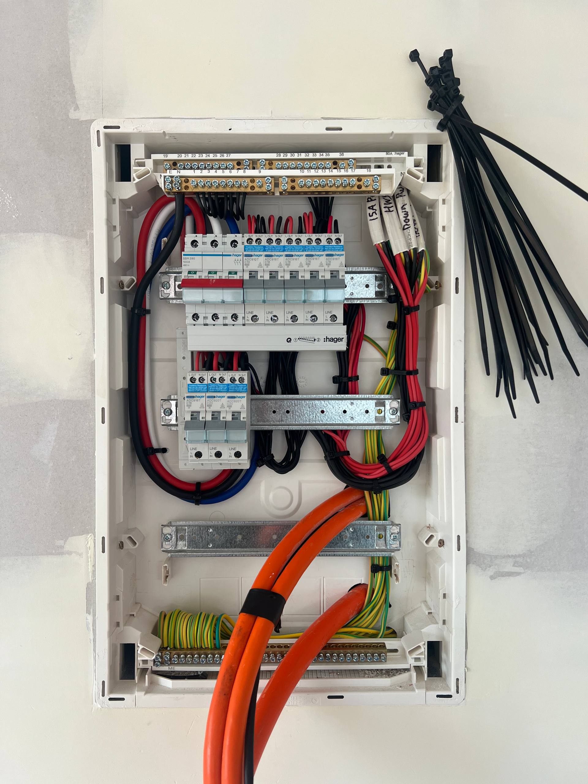 Modern Hager RCBO switchboard upgrade Adelaide - clean installation with individual circuit protection